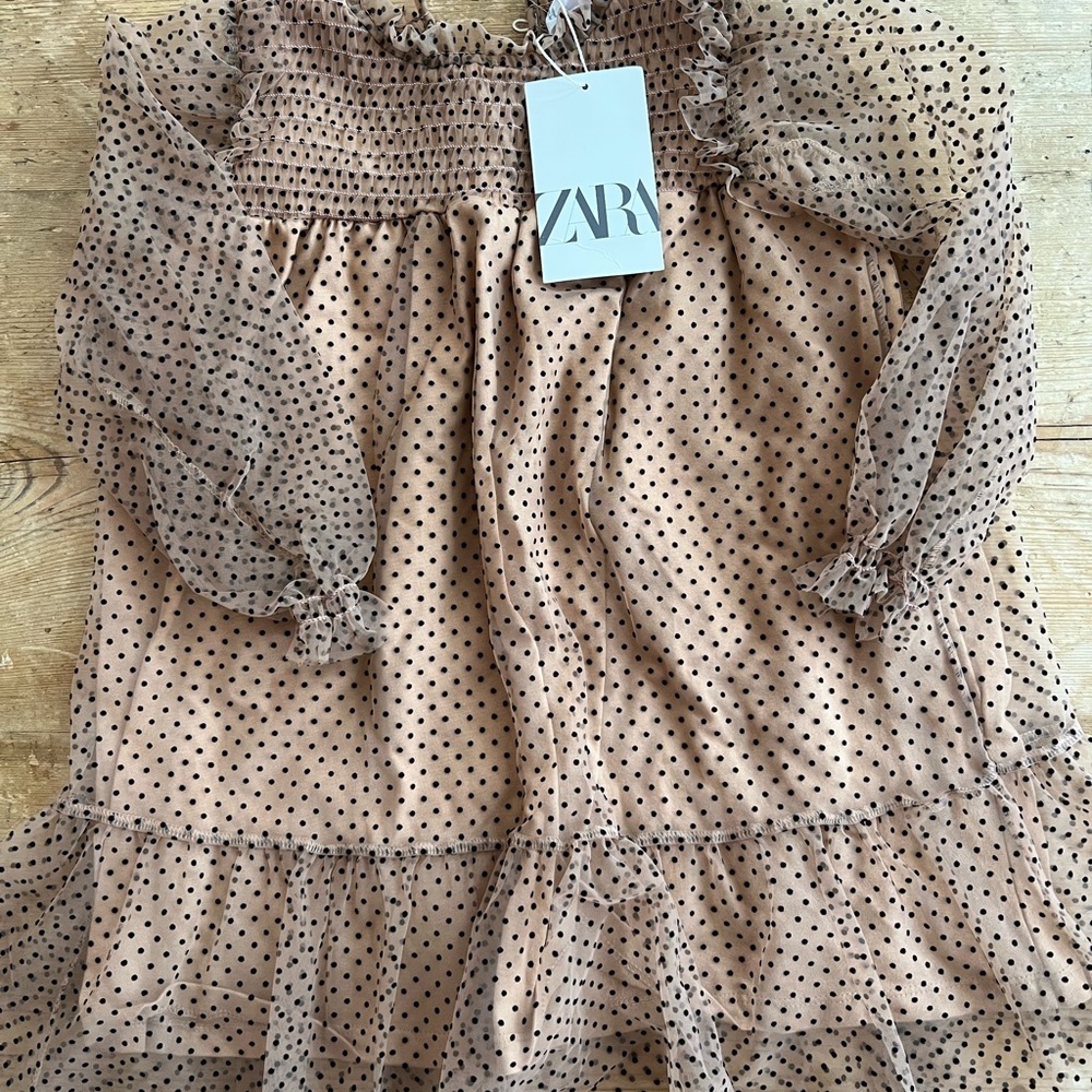 Zara tulle polka dot dress girls - Picture 2 of 3